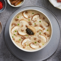 쇠고기버섯죽