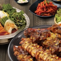 직화족발세트 (마늘)